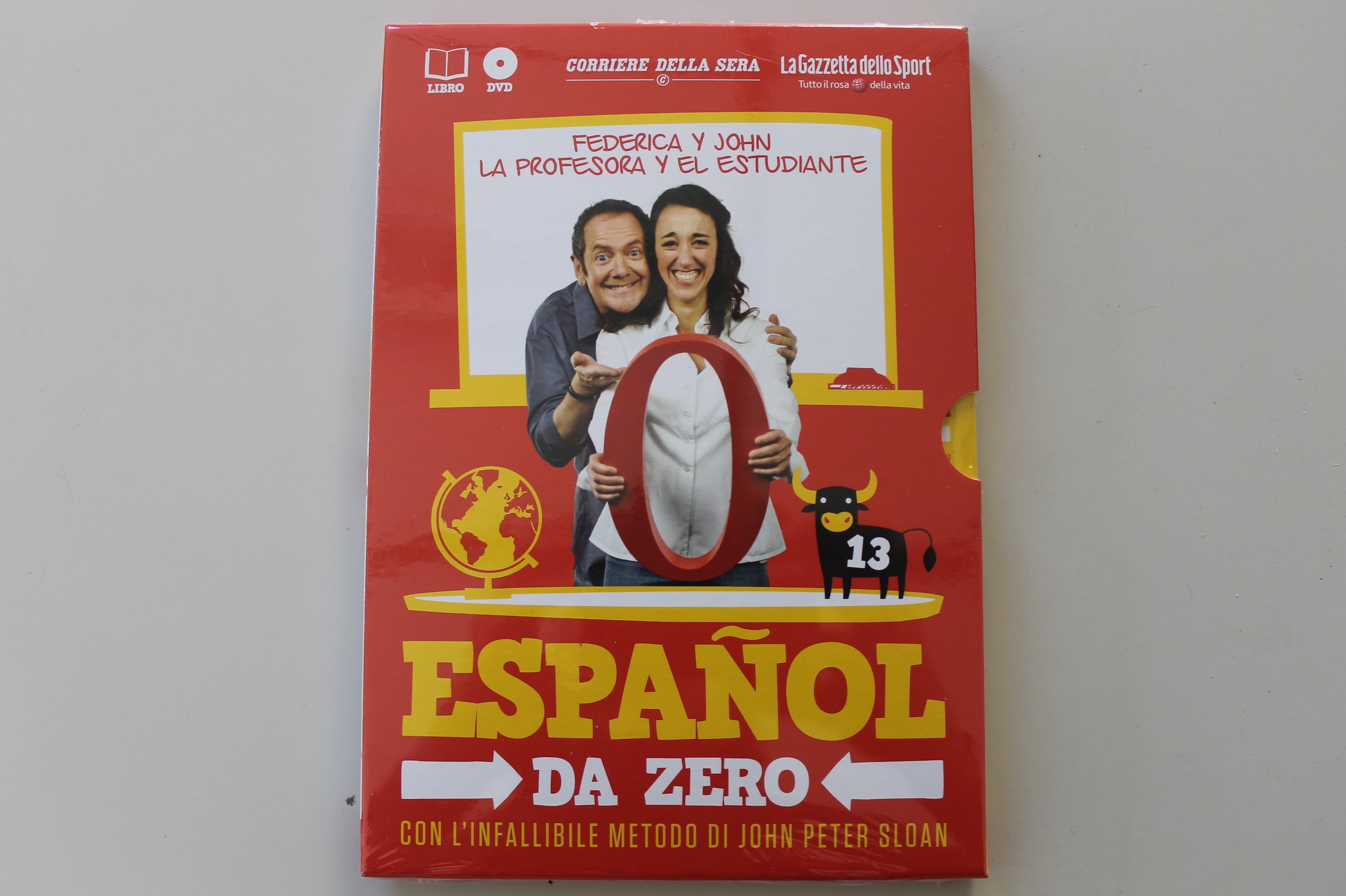 ESPANOL DA ZERO DVD VOLUME 13 CON IL METODO DI JOHN PETER SLOAN, FEDERICA Y JOHN, SIGILLATO