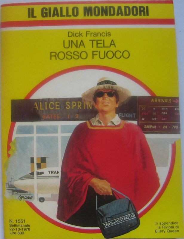 Una tela rosso fuoco
