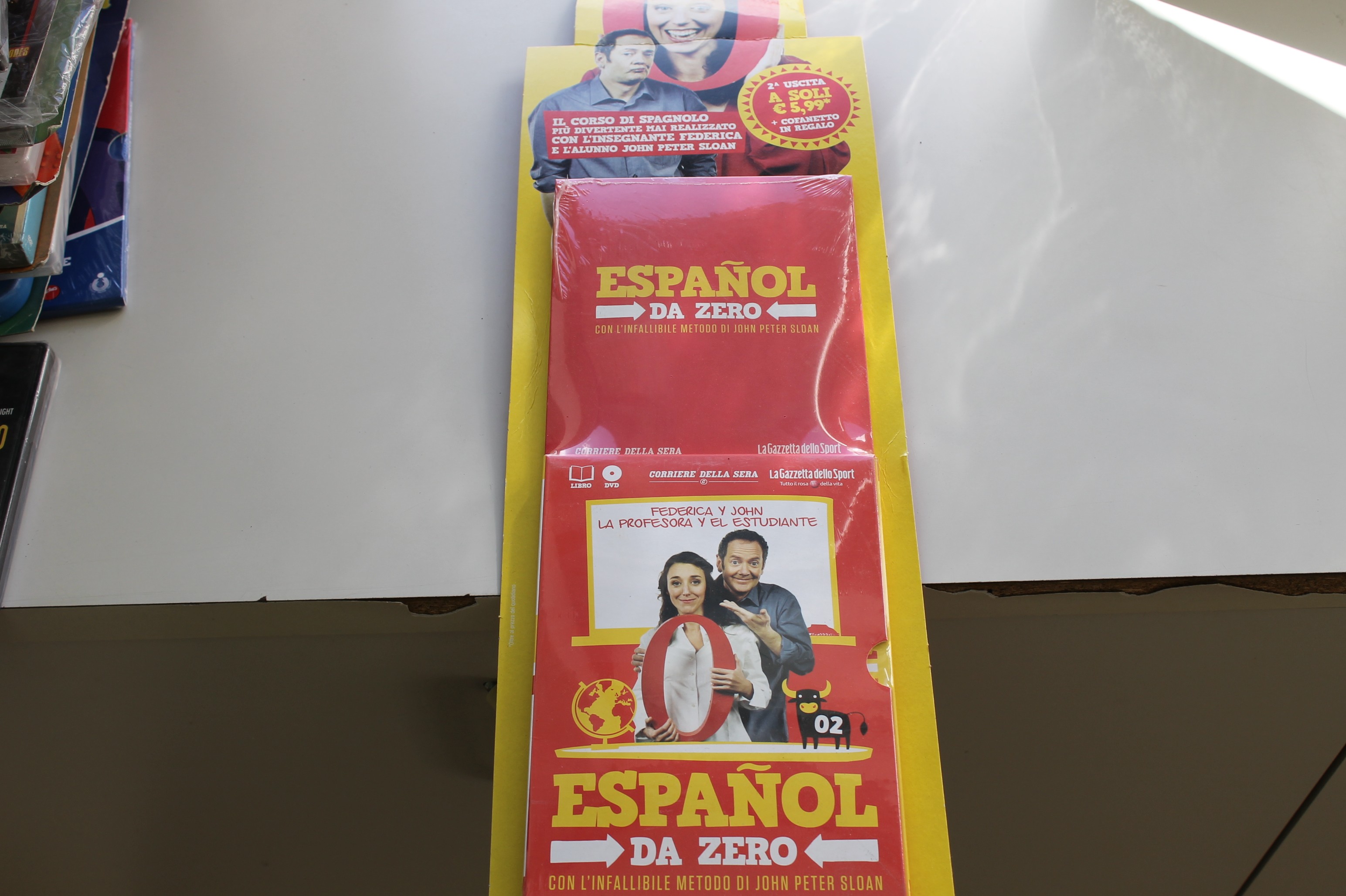 ESPANOL DA ZERO DVD VOLUME 2 CON COFANETTO CON IL METODO DI JOHN PETER SLOAN, FEDERICA Y JOHN, SIGILLATO