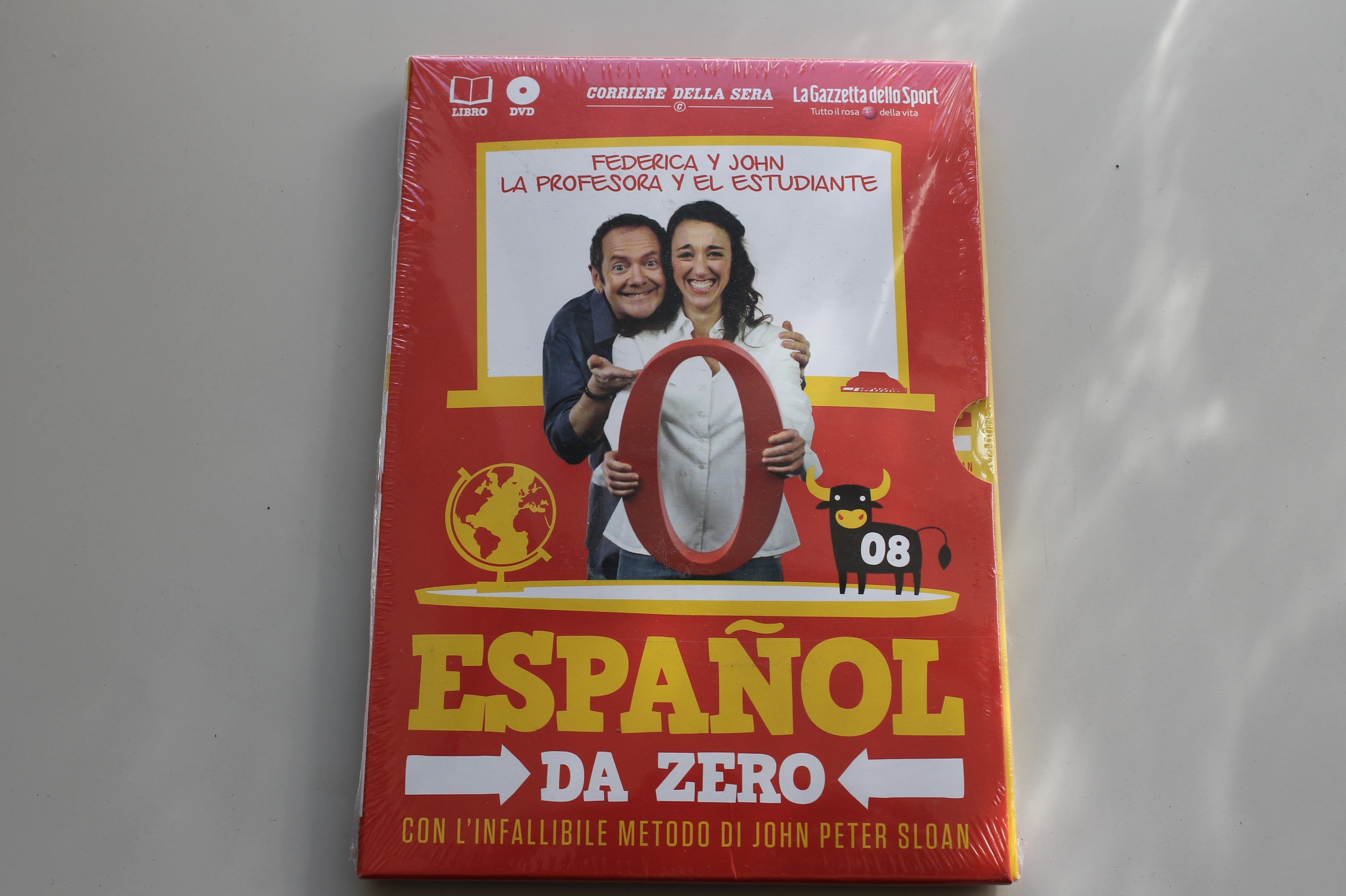 ESPANOL DA ZERO DVD VOLUME 8 CON IL METODO DI JOHN PETER SLOAN, FEDERICA Y JOHN, SIGILLATO