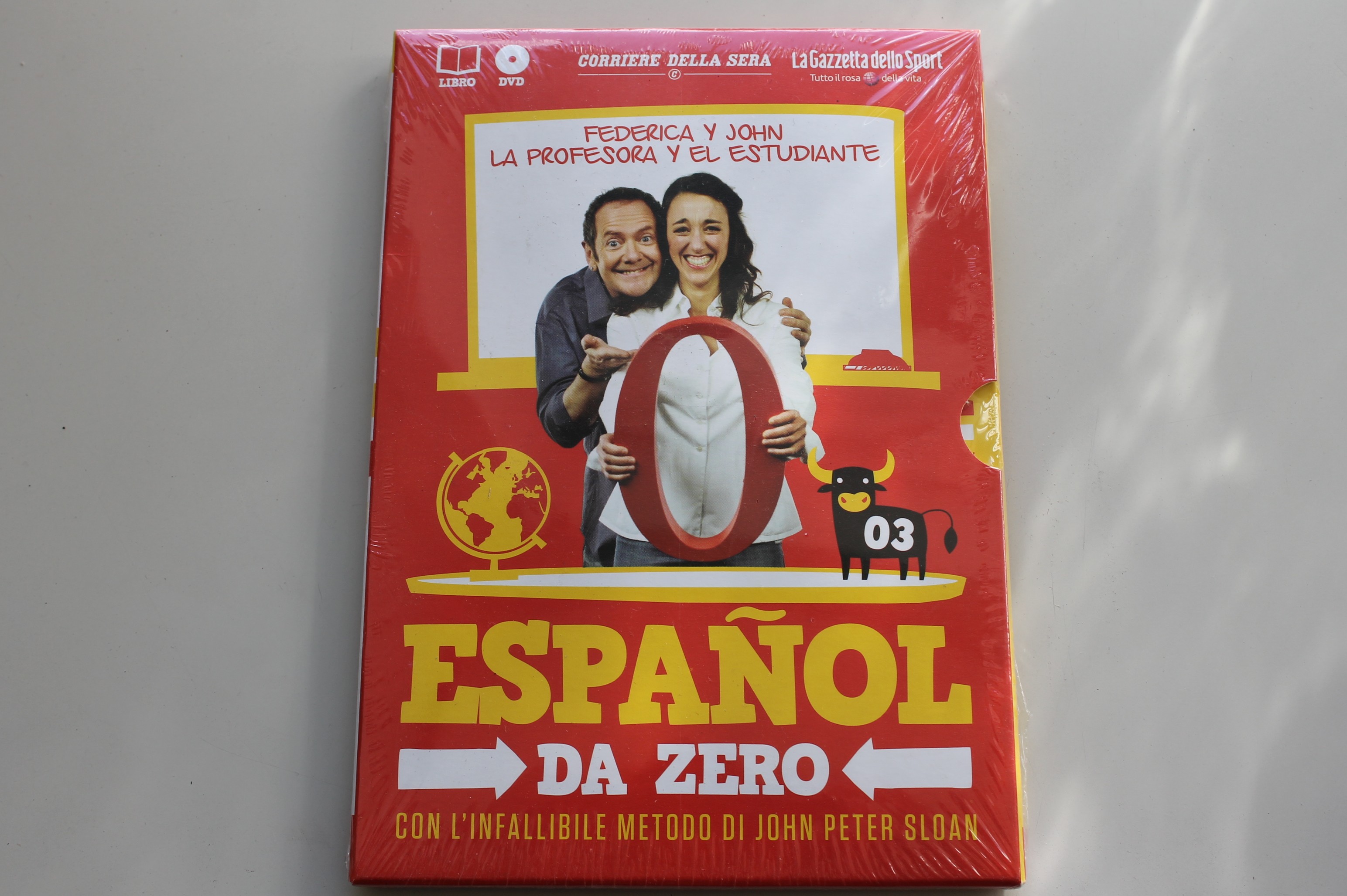 ESPANOL DA ZERO DVD VOLUME 3 CON IL METODO DI JOHN PETER SLOAN, FEDERICA Y JOHN, SIGILLATO
