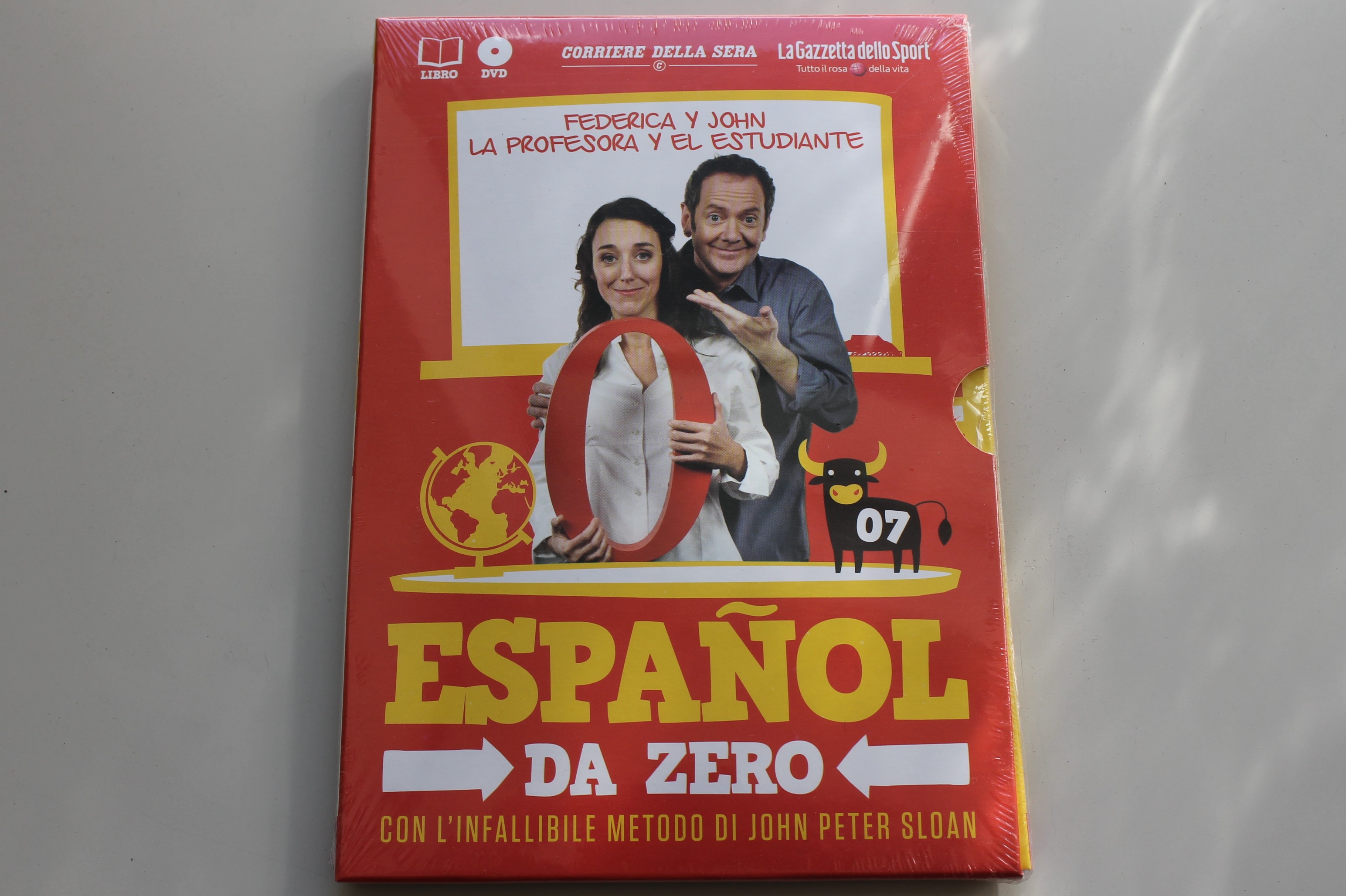ESPANOL DA ZERO DVD VOLUME 7 CON IL METODO DI JOHN PETER SLOAN, FEDERICA Y JOHN, SIGILLATO