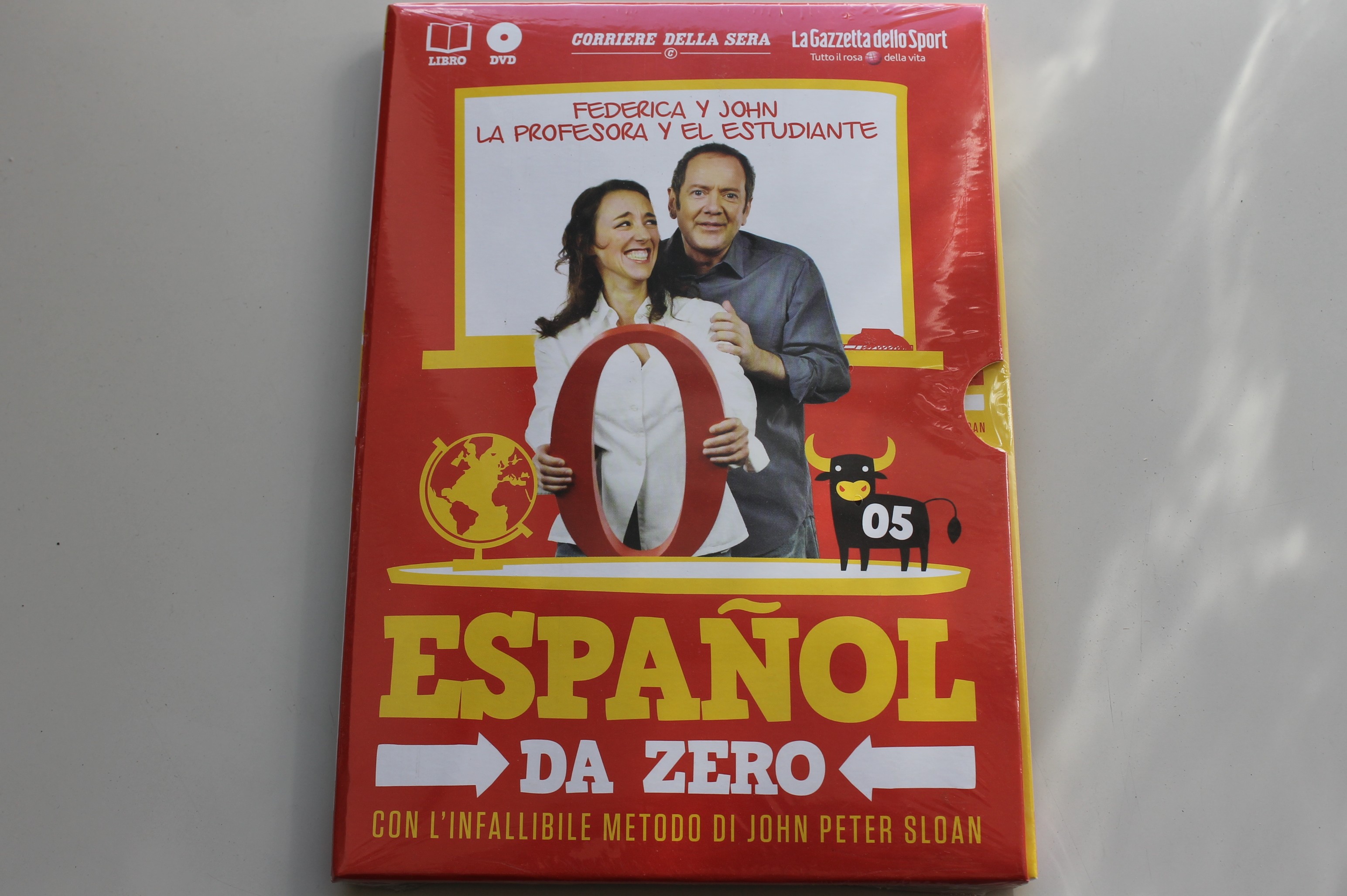 ESPANOL DA ZERO DVD VOLUME 5 CON IL METODO DI JOHN PETER SLOAN, FEDERICA Y JOHN, SIGILLATO