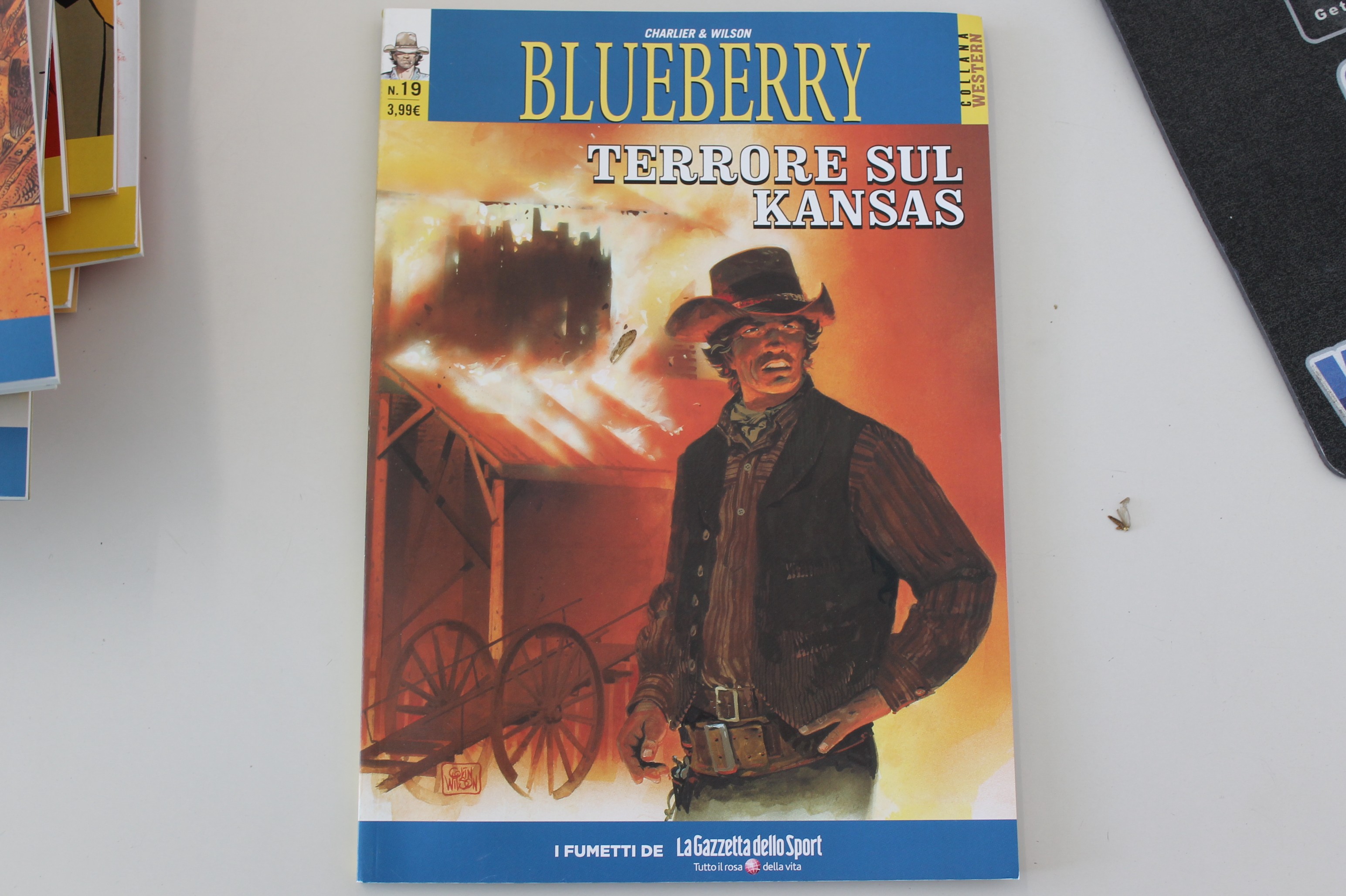 BLUEBERRY, TERRORE SUL KANSAS, GAZZETTA DELLO SPORT. USCITA 19
