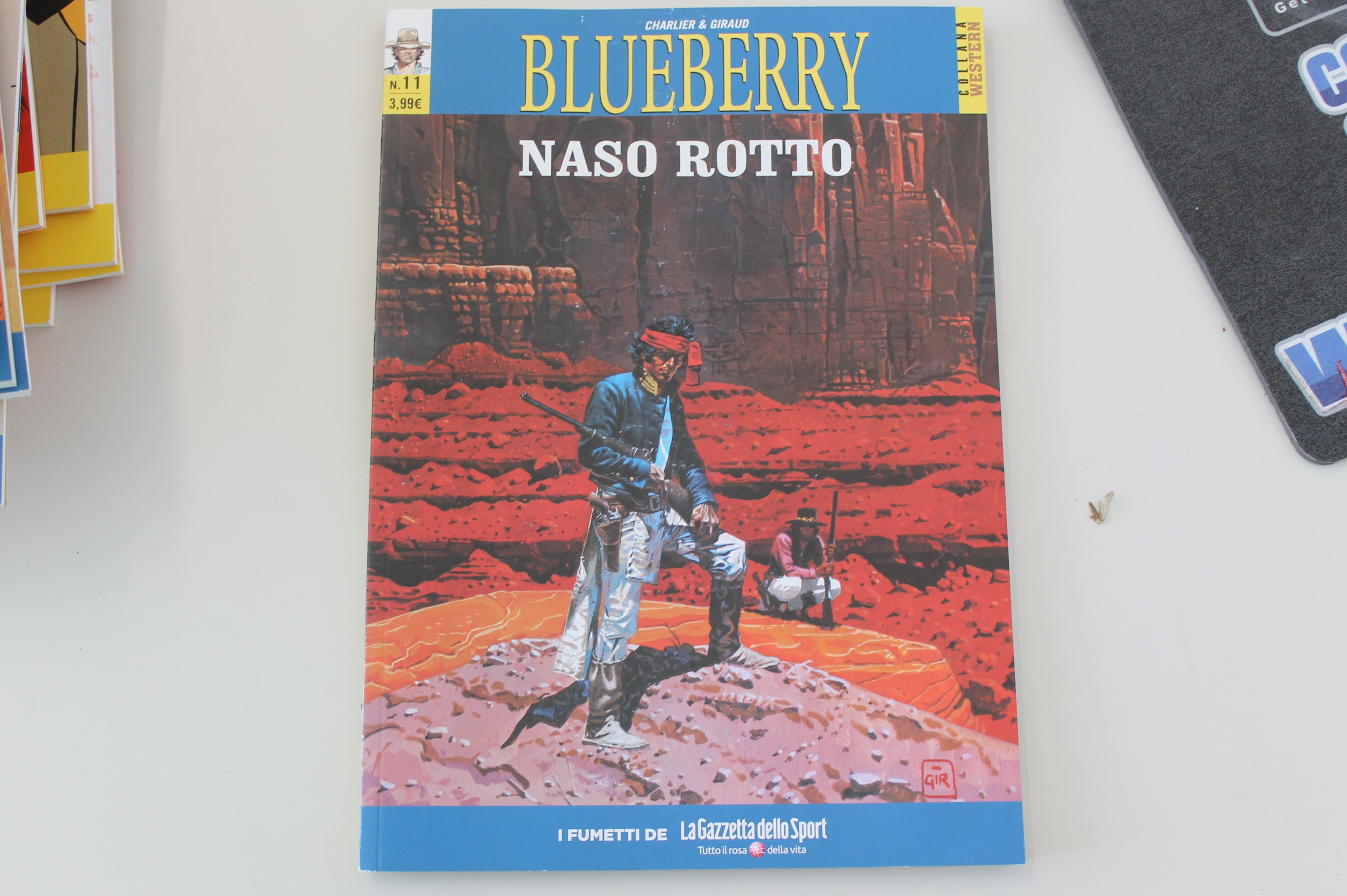 BLUEBERRY, NASO ROTTO, GAZZETTA DELLO SPORT. USCITA 11