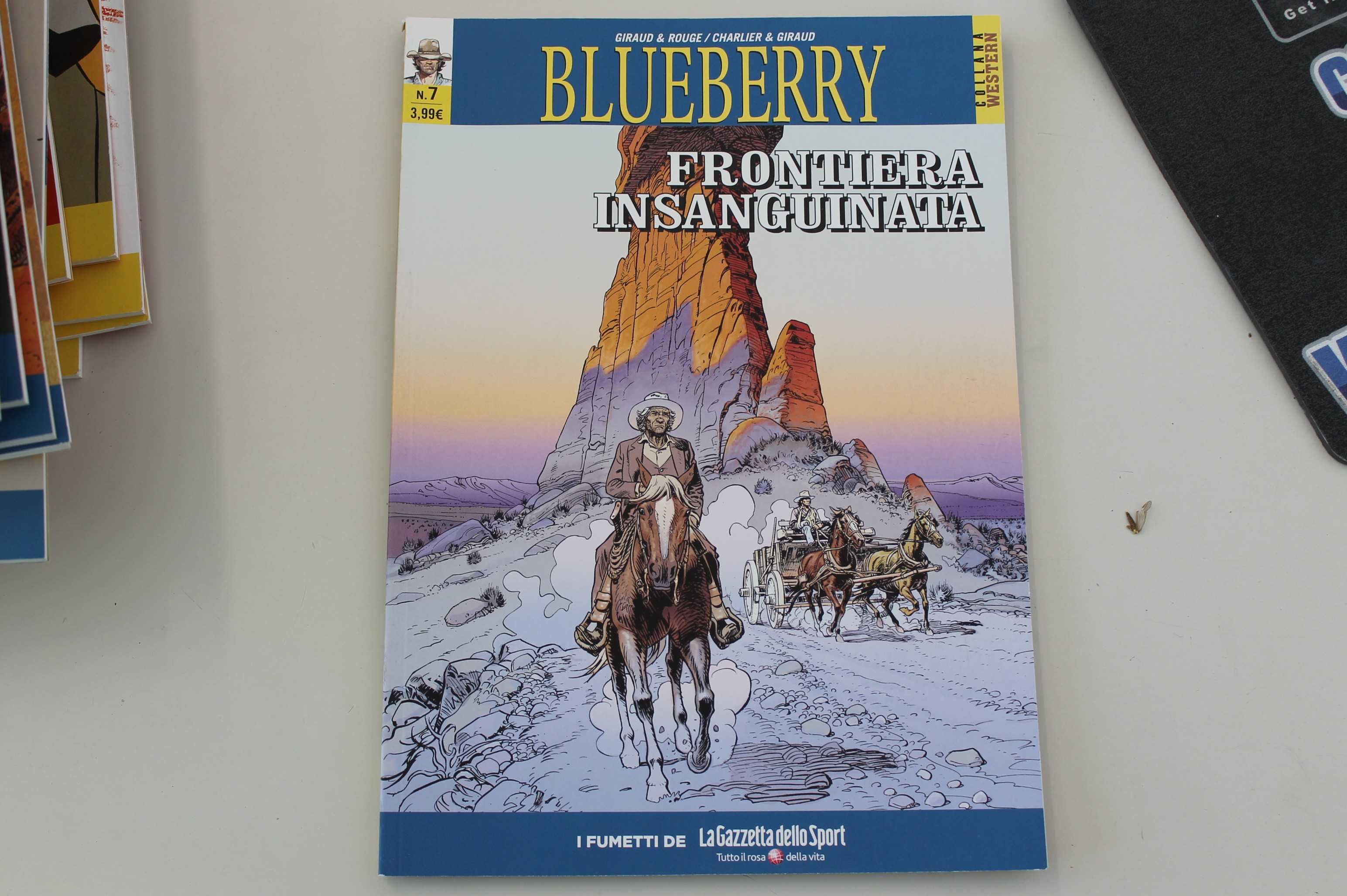 BLUEBERRY, FRONTIERA INSANGUINATA, GAZZETTA DELLO SPORT. USCITA 7