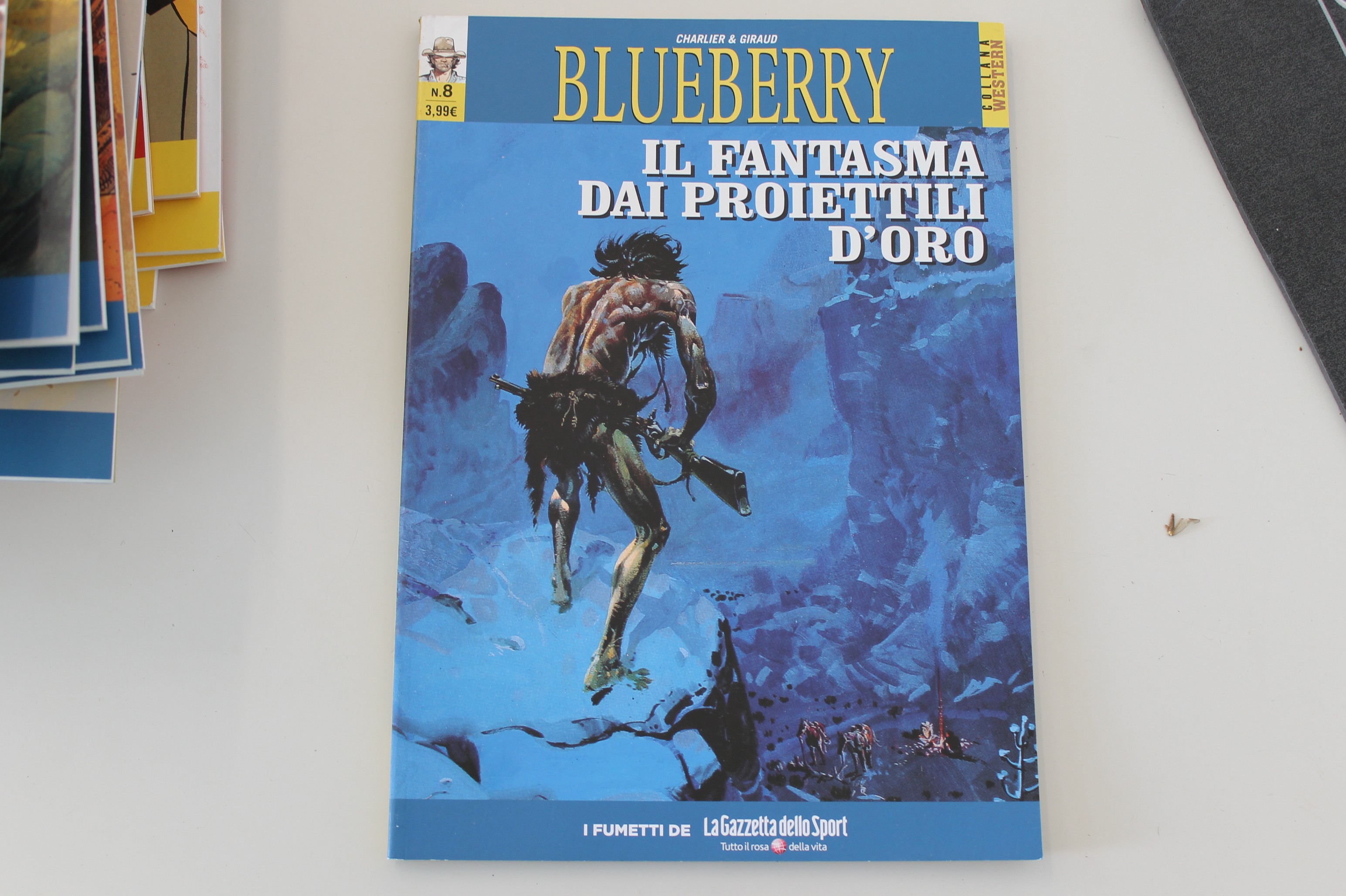 BLUEBERRY, IL FANTASMA DAI PROIETTILI D'ORO, GAZZETTA DELLO SPORT. USCITA 8