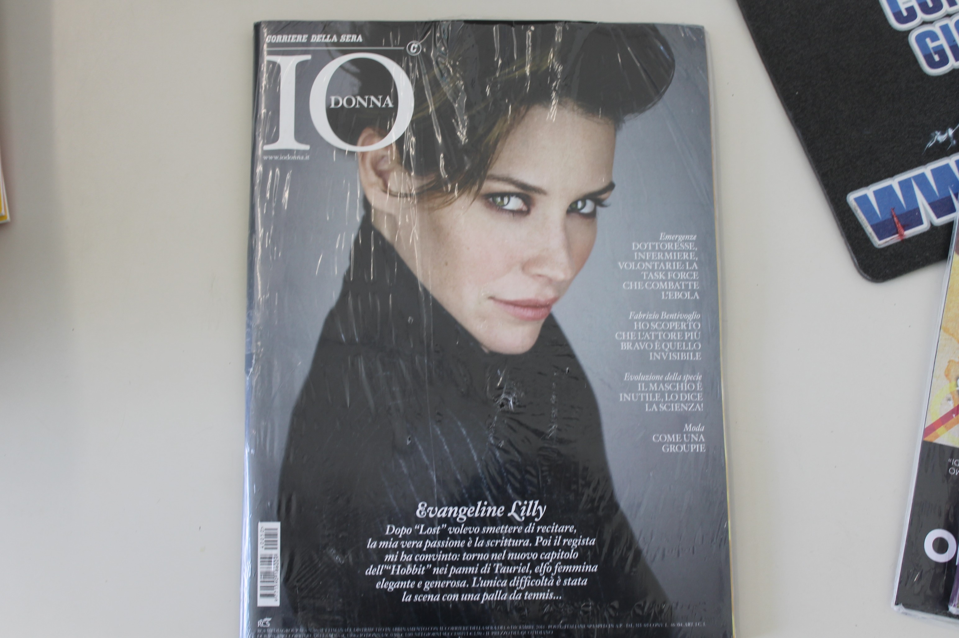 IO DONNA, EVANGELINE LILLY, NUMERO DEL 6 DICEMBRE 2014, CORRIERE DELLA SERA