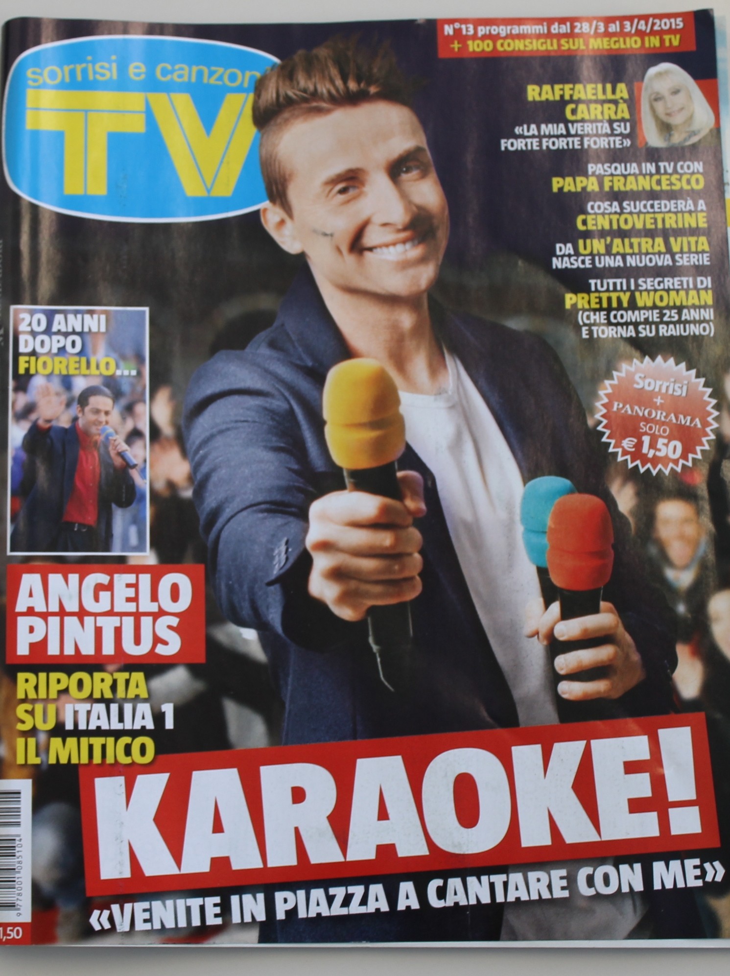TV SORRISI E CANZONI N. 13 APRILE 2015, KARAOKE CON PINTUS