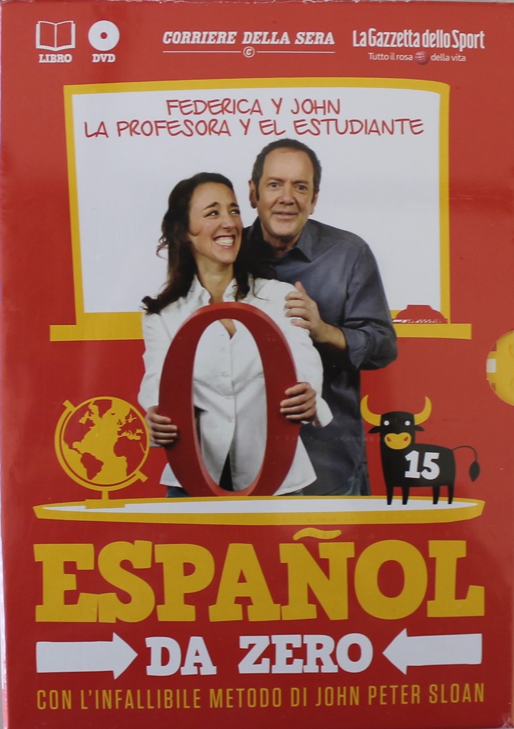 ESPANOL DA ZERO DVD VOLUME 15 CON IL METODO DI JOHN PETER SLOAN, FEDERICA Y JOHN, SIGILLATO