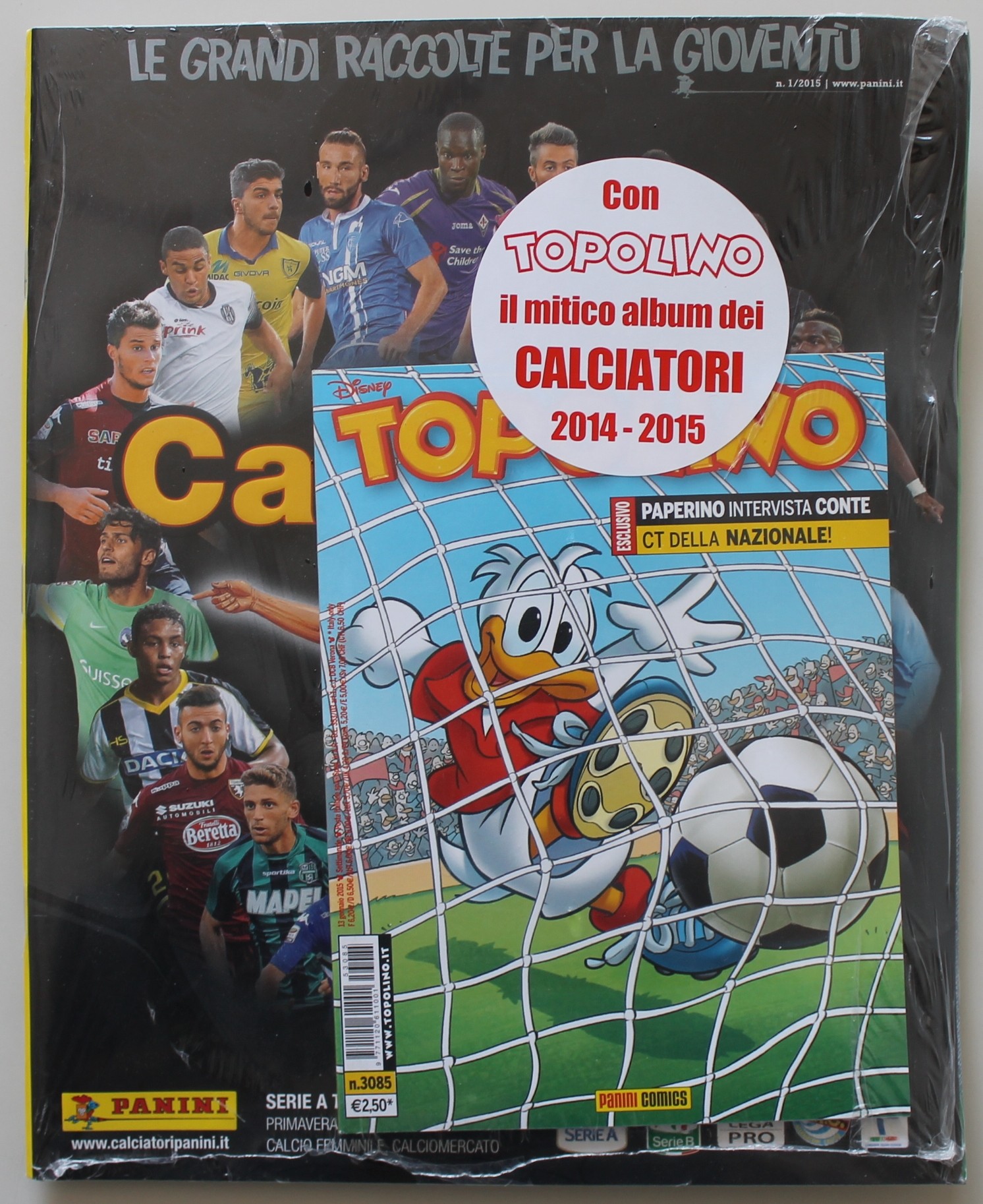 TOPOLINO N. 3085 CON ALBUM CALCIATORI 2014-2015
