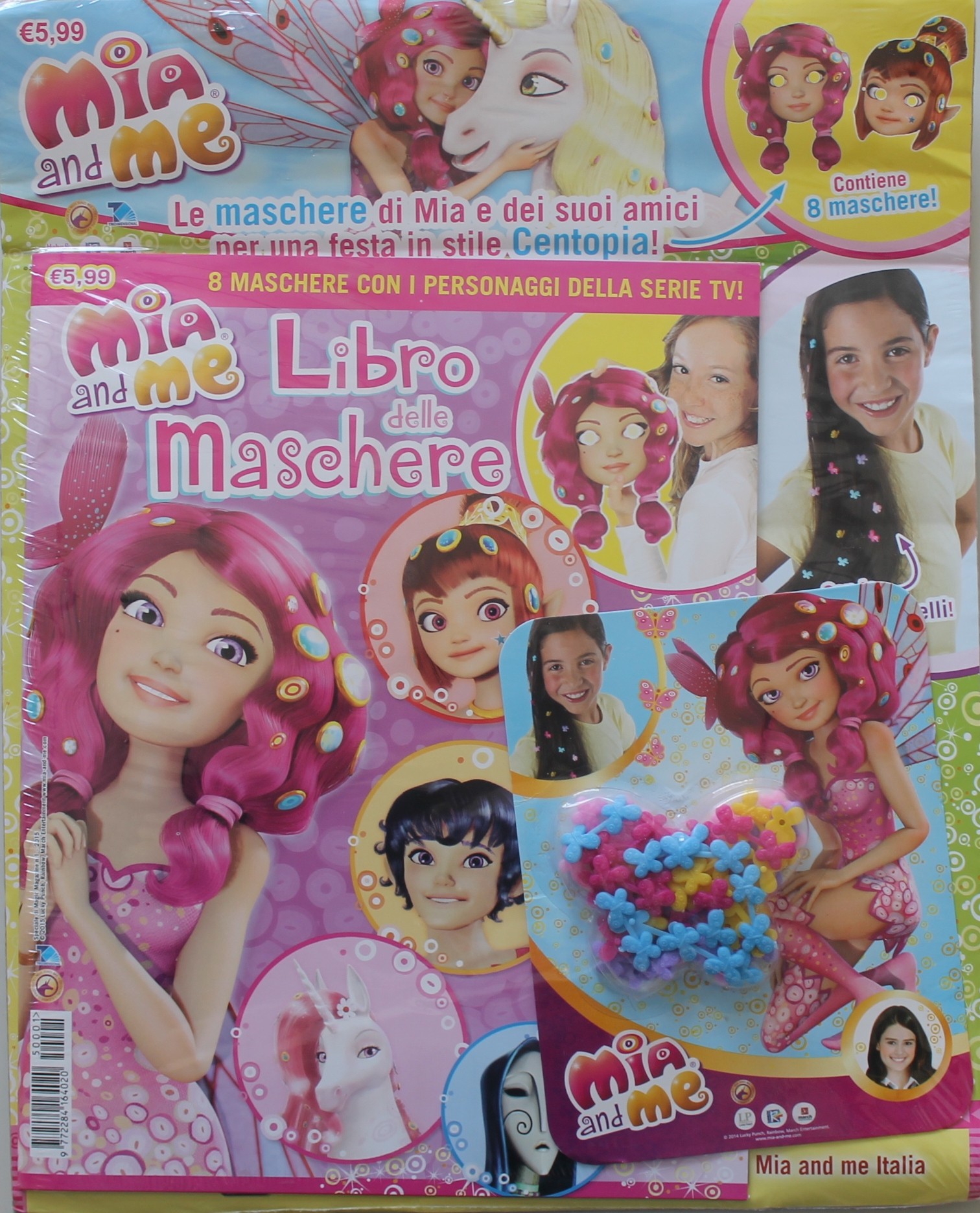 Mia & Me Libro delle maschere con 8 maschere. n.1 del 2015