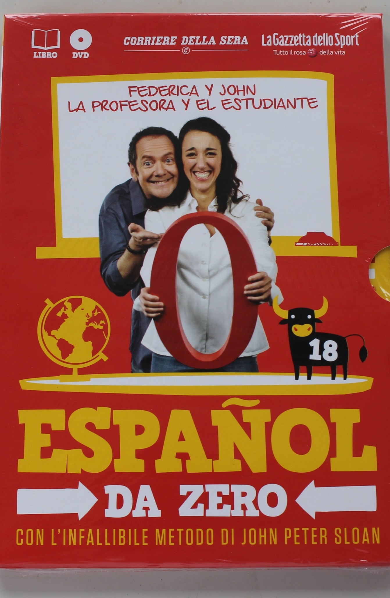 ESPANOL DA ZERO DVD VOLUME 18 CON IL METODO DI JOHN PETER SLOAN, FEDERICA Y JOHN, SIGILLATO