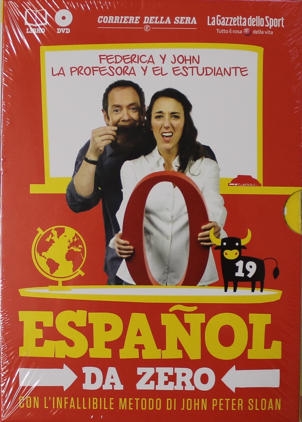 ESPANOL DA ZERO DVD VOLUME 19 CON IL METODO DI JOHN PETER SLOAN, FEDERICA Y JOHN, SIGILLATO