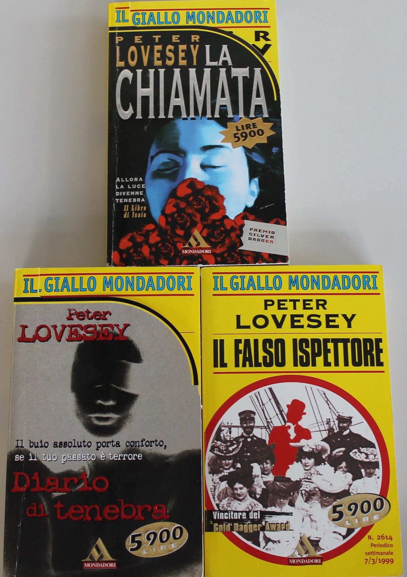Lotto stock Peter Lovesey 3 Libri Gialli Mondadori. Consegna in 24 ore gratuita con corriere espresso