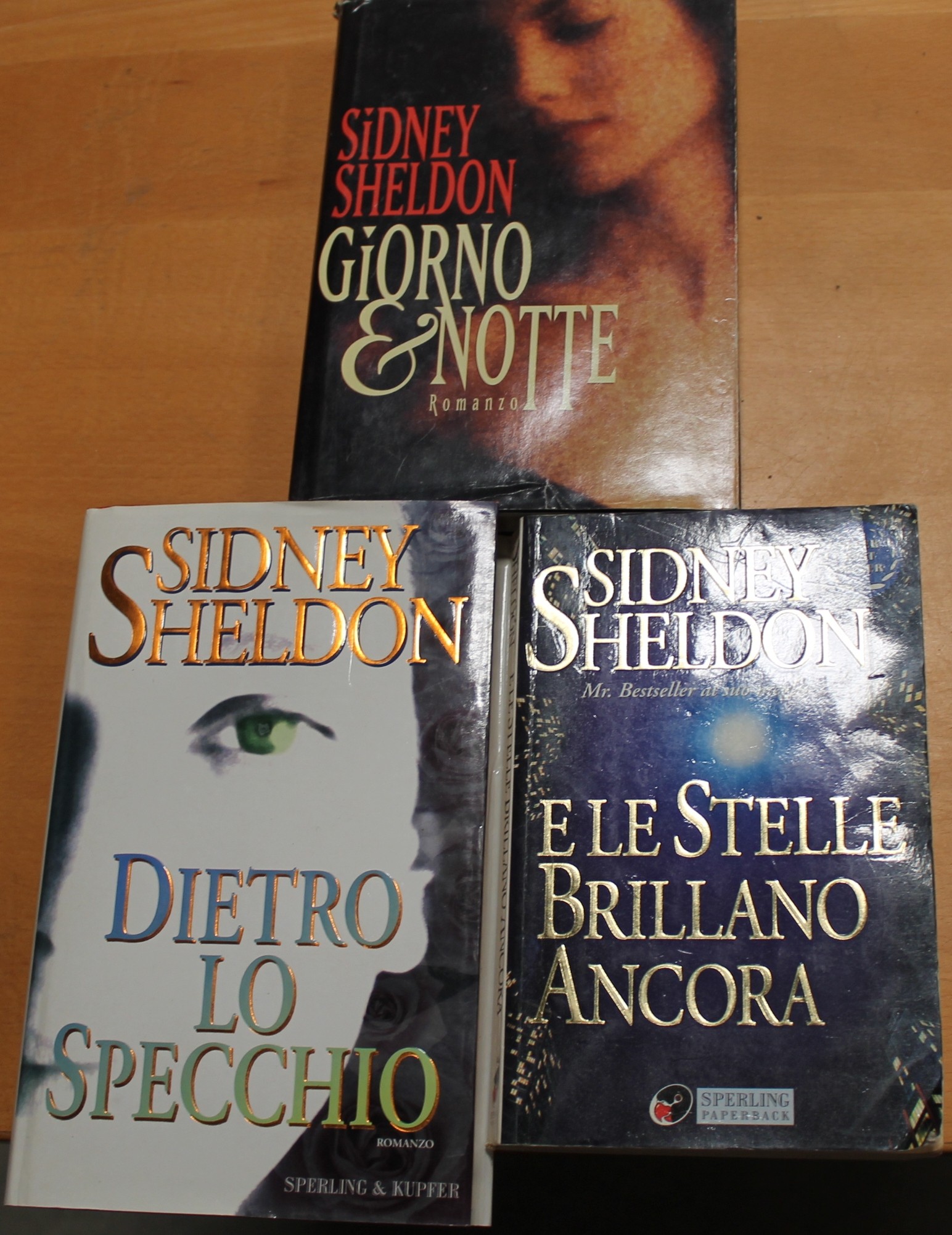 Sidney Sheldon, Dietro lo specchio,giorno e notte,e le stelle brillano ancora
