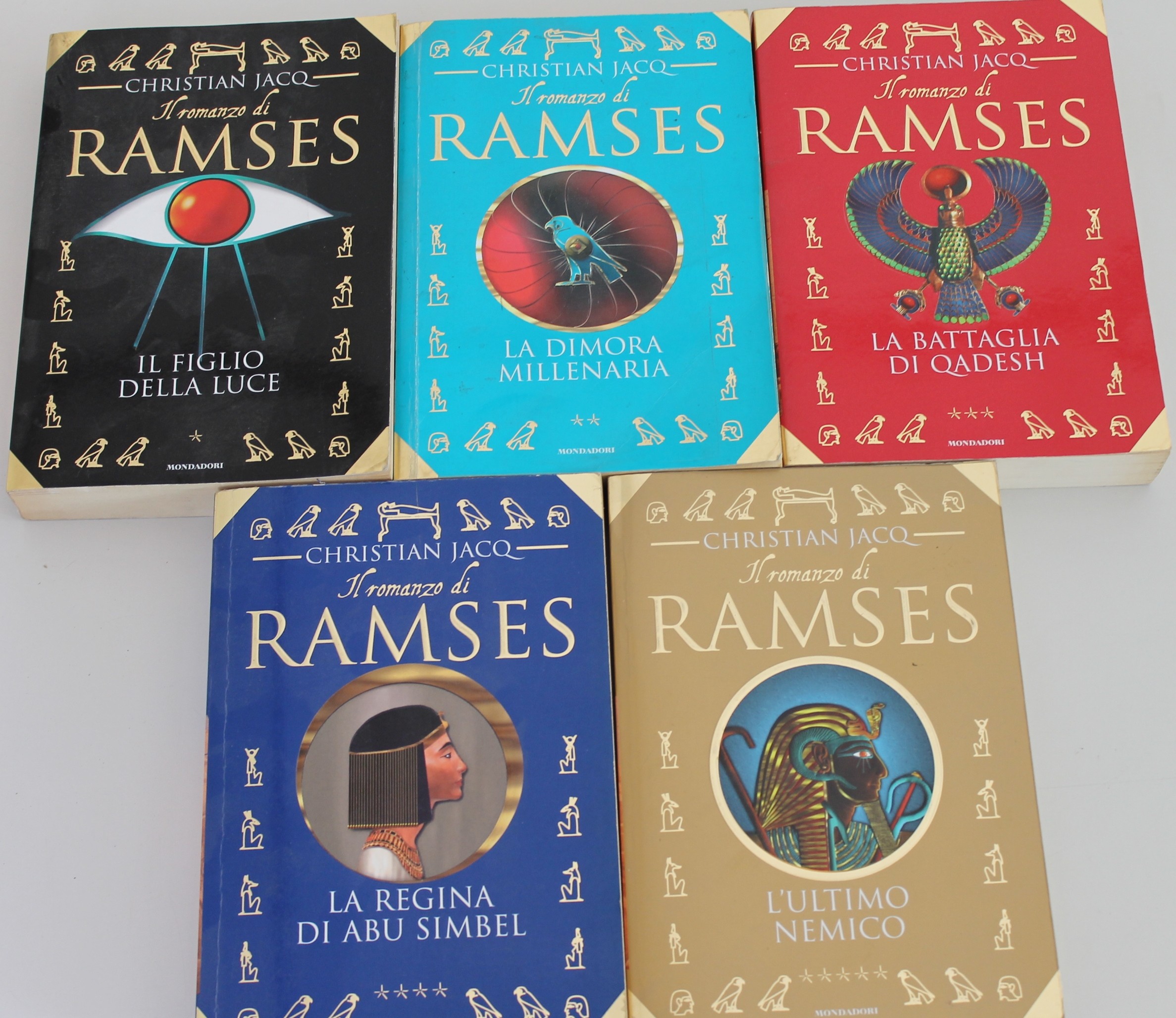 Il grande romanzo di Ramses - Saga completa 5 libri - di Christian Jacq, Mondadori