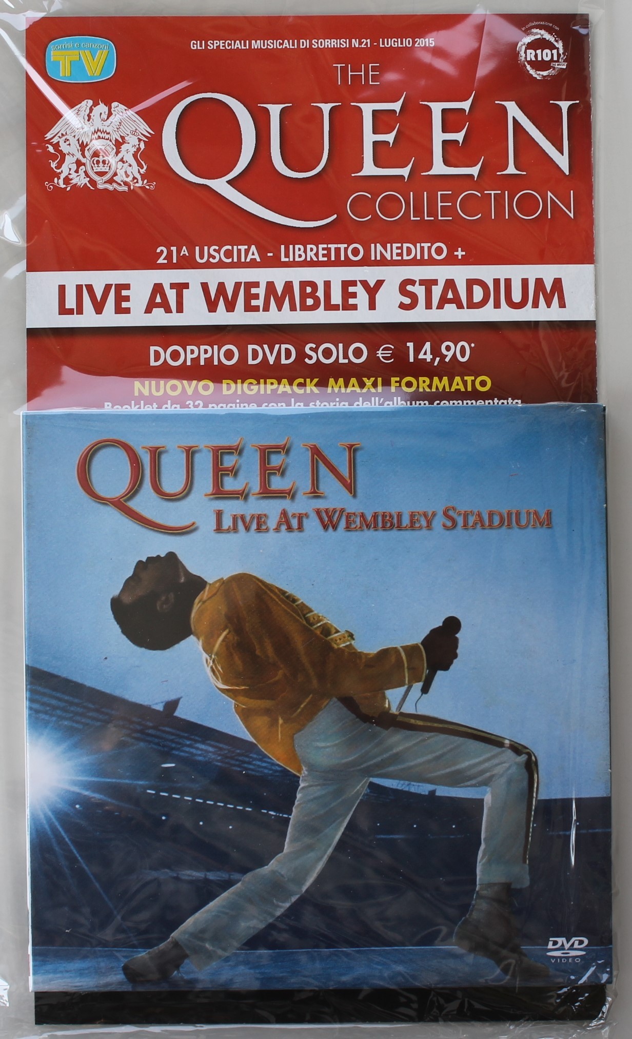 CD QUEEN COLLECTION VOL 21 QUEEN LIVE AT WEMBLEY STADIUM, TV SORRISI E CANZONI