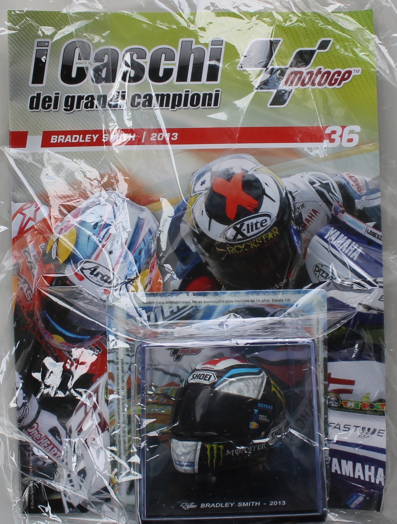 I caschi dei grandi campioni n.36. Bradley Smith 2013. Scala 1:5 De Agostini
