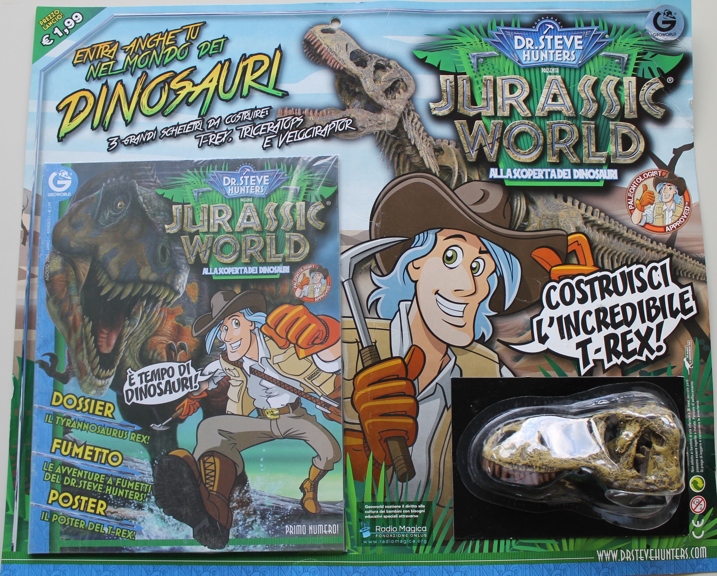 Jurassic World Dr. Steve Hunters, Costruisci l'incredibile t-rex. Prima uscita