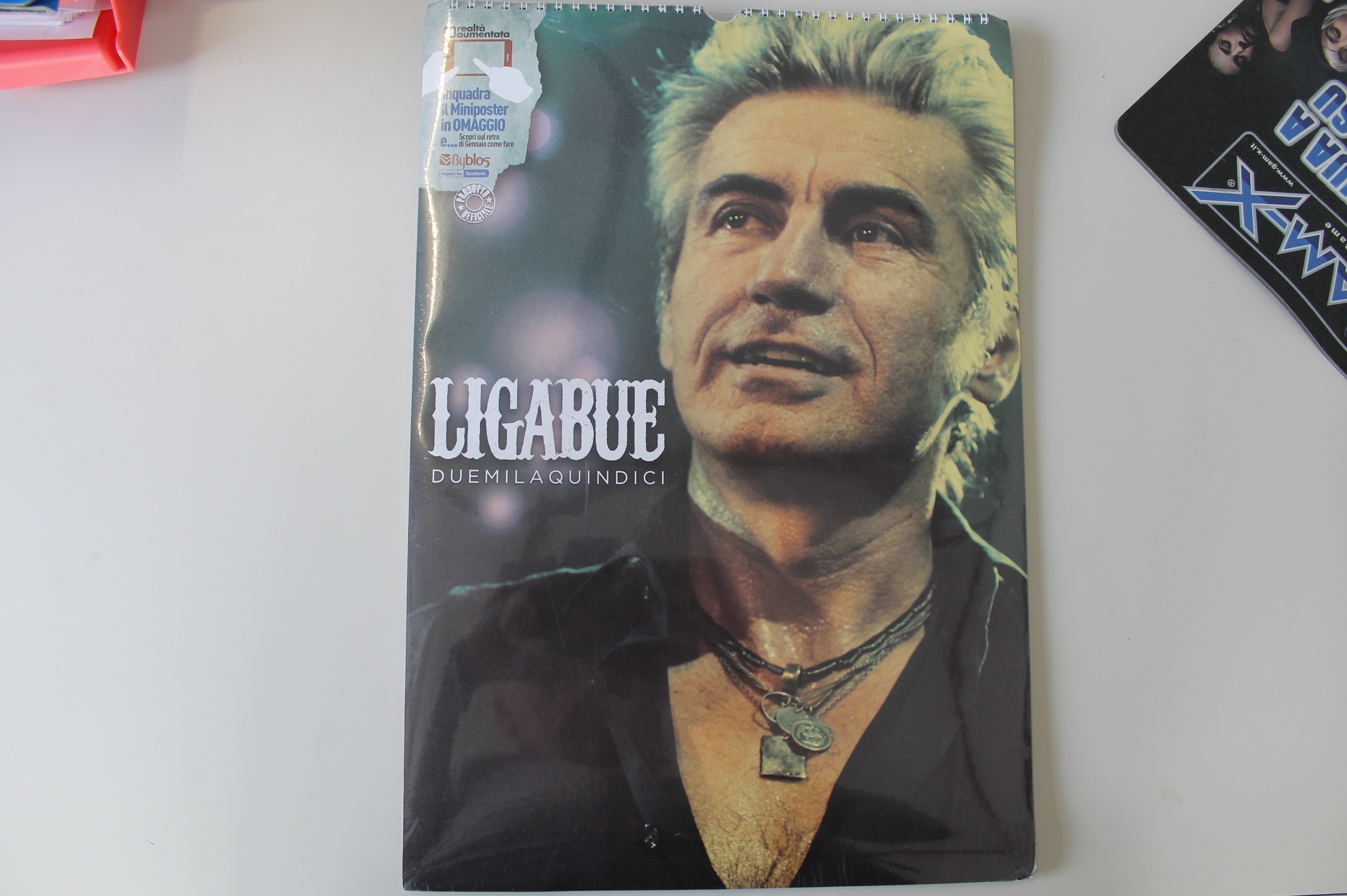 CALENDARIO LIGABUE DUEMILAQUINDICI 2015 CON MINIPOSTER, SIGILLATO