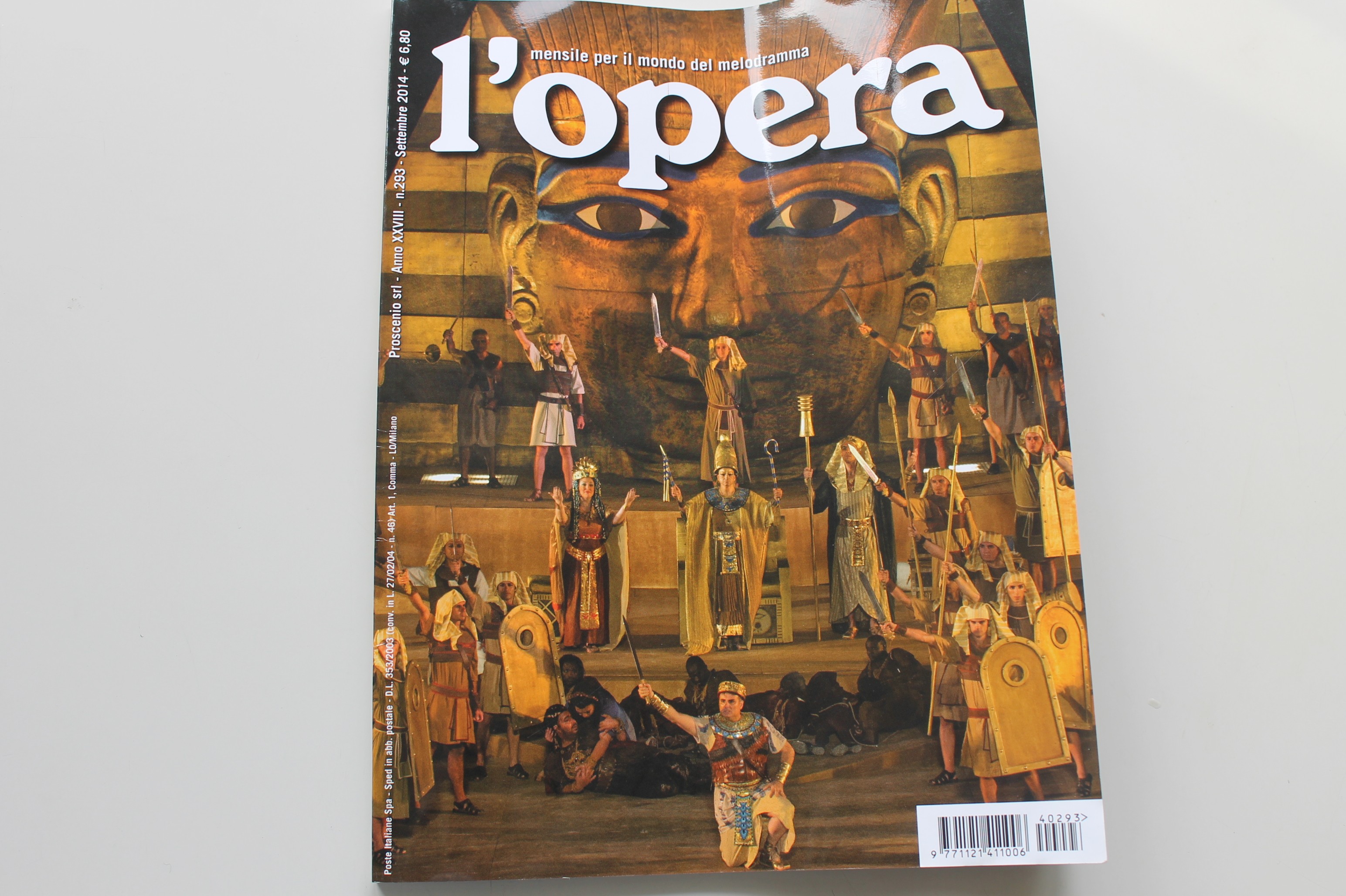 L'OPERA, MENSILE PER IL MONDO DEL MELODRAMMA, N.293 SETTEMBRE/OTTOBRE 2014