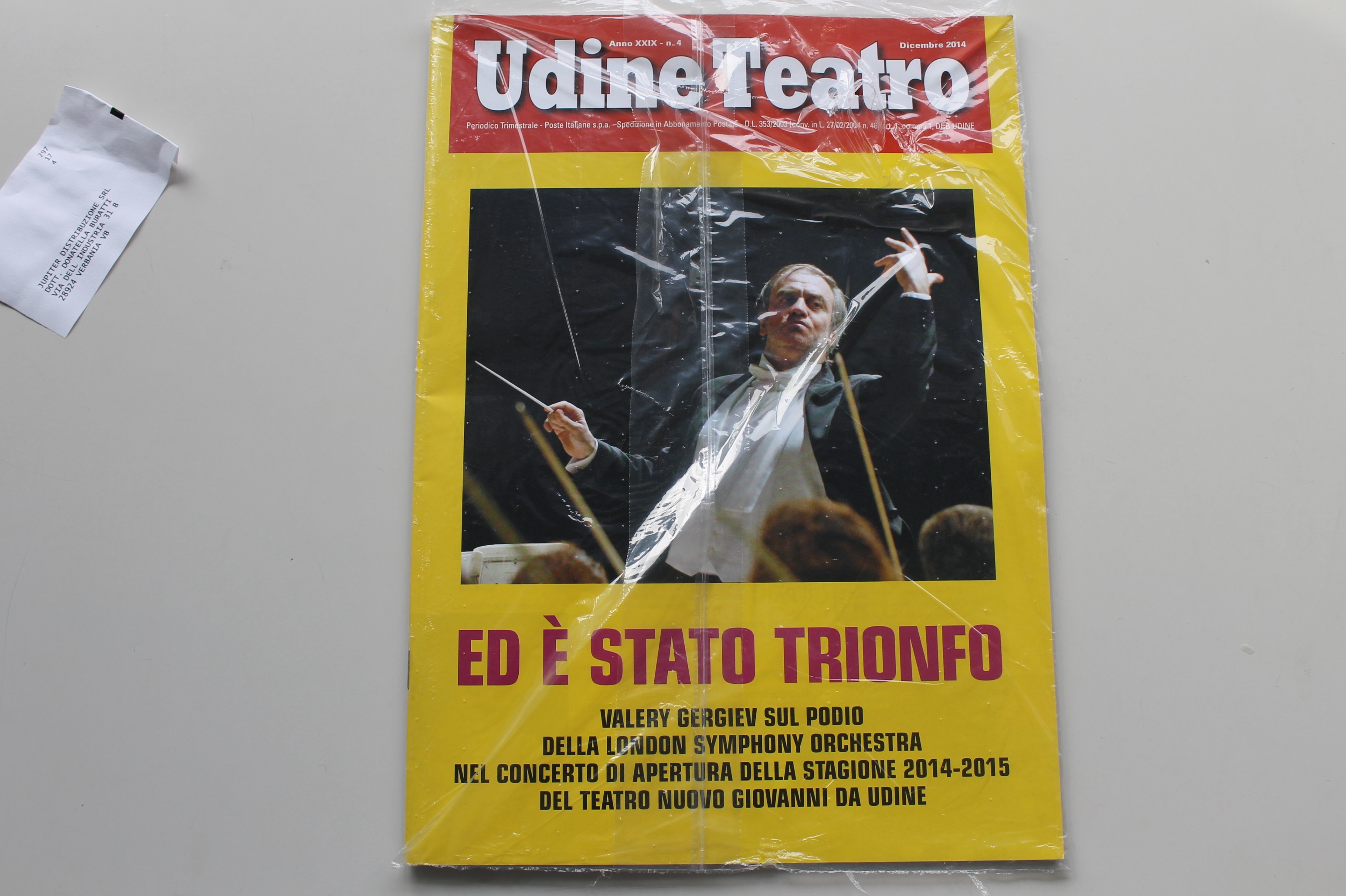 UDINE TEATRO NUM.4. DICEMBRE 2014