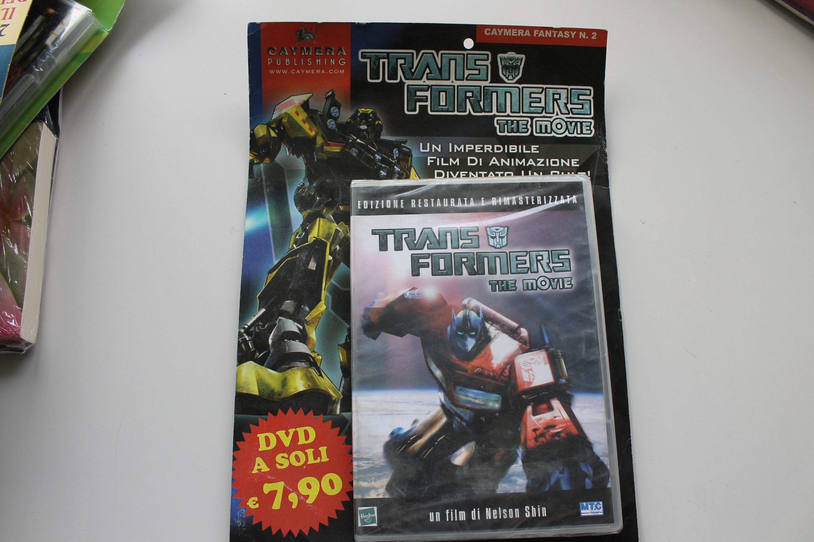 TRANS FORMERS THE MOVIE, NELSON SHIN CAYMERA FANTASY N.2 DVD SIGILLATO