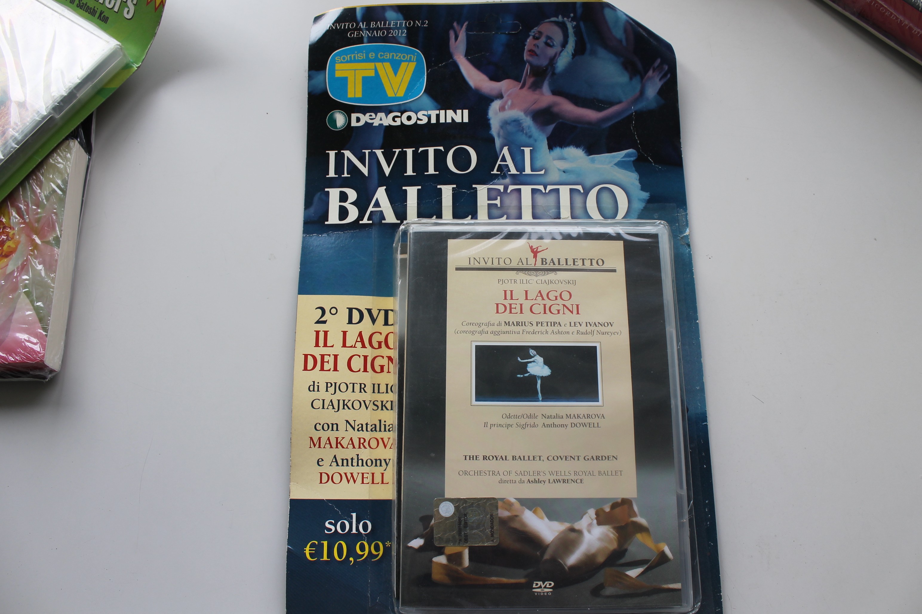 INVITO AL BALLETTO N.2, TV SORRISI E CANZONI, IL LAGO DEI CIGNI DVD SIGILLATO