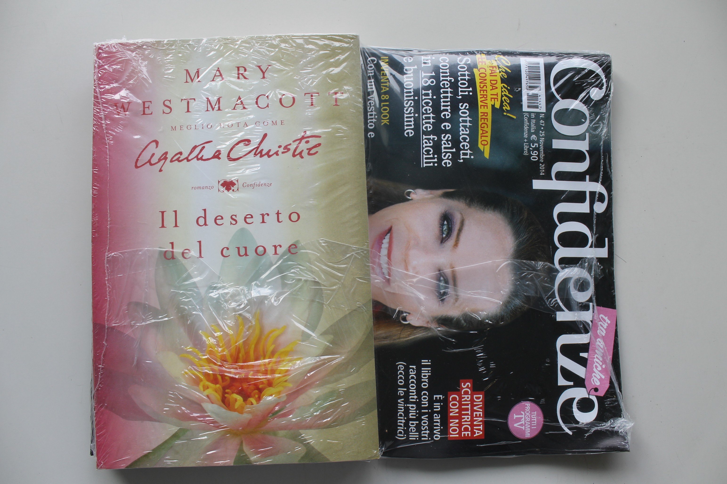 IL DESERTO DEL CUORE, AGATHA CHRISTIE, ROMANZO CONFIDENZE CON RIVISTA N. 47 DEL 25/11/14