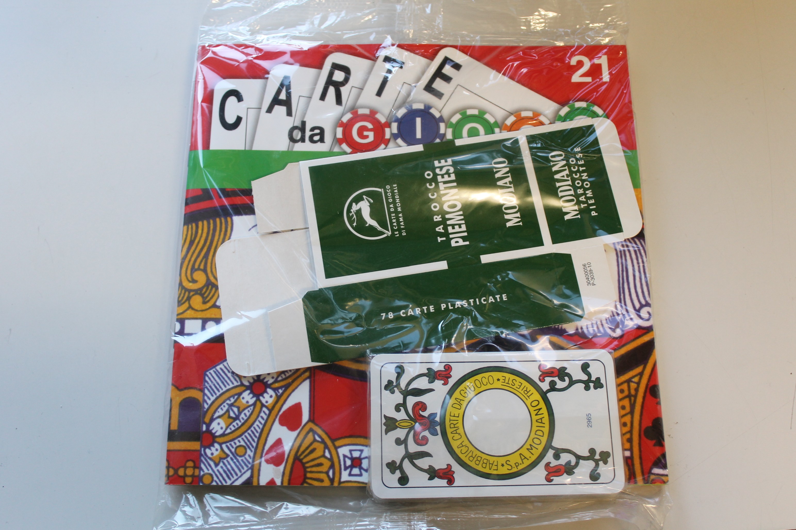 CARTE DA GIOCO USCITA N. 21 TAROCCHI 1, SIGILLATO, FABBRI EDITORI, LA STAMPA