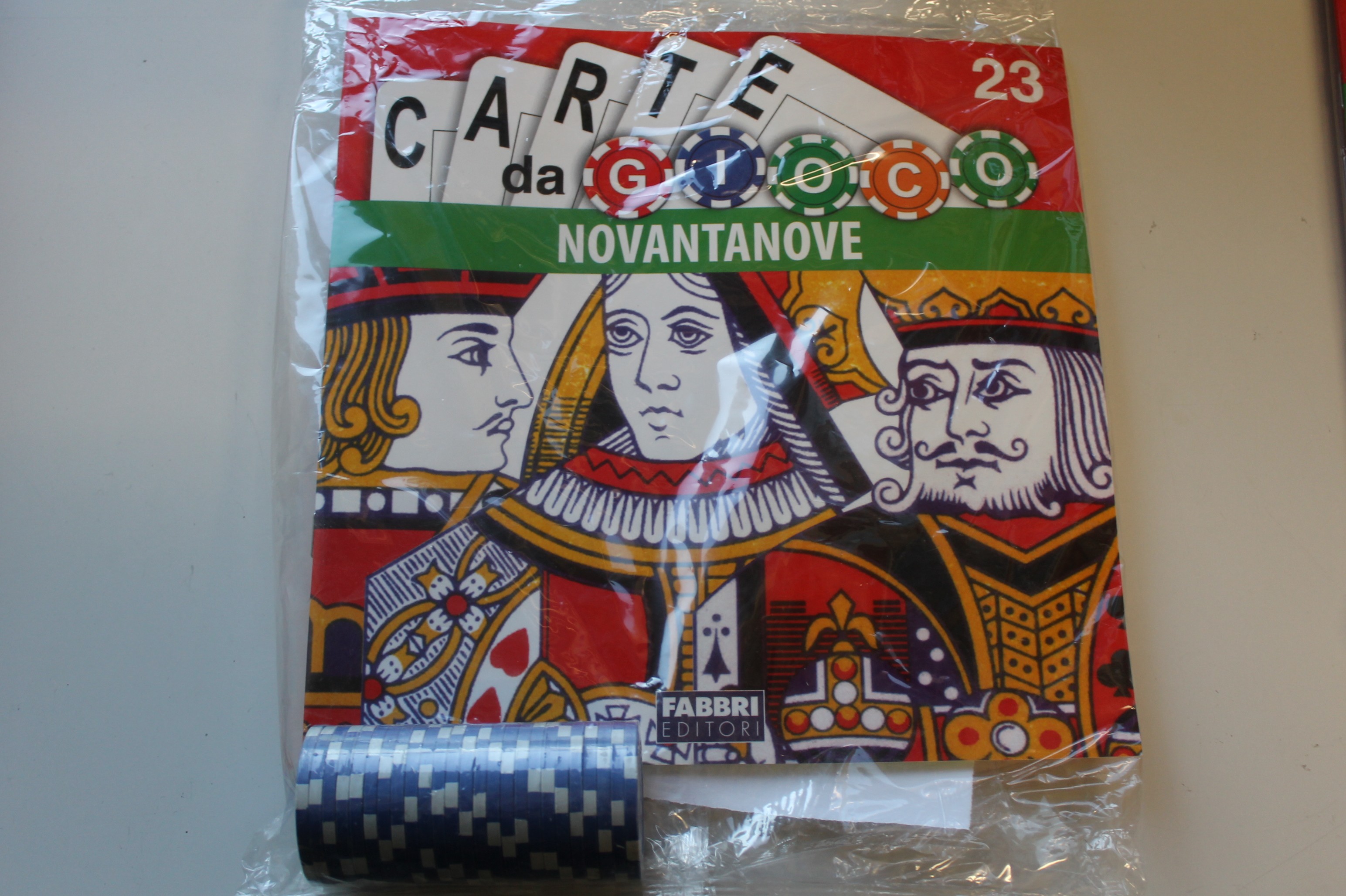 CARTE DA GIOCO USCITA N. 23 NOVANTANOVE, SIGILLATO, FABBRI EDITORI, LA STAMPA