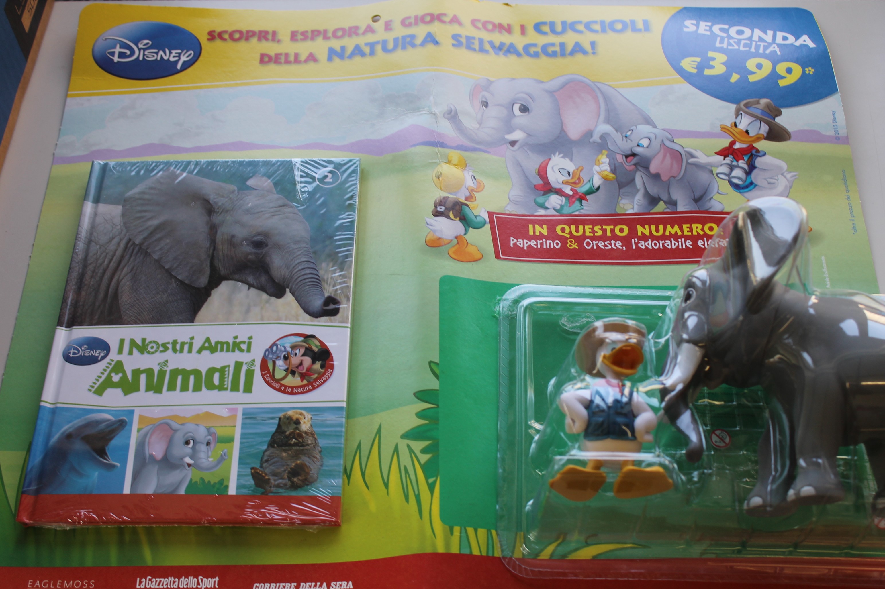 I NOSTRI AMICI ANIMALI SECONDA USCITA, PAPERINO E ORESTE L'ADORABILE ELEFANTE