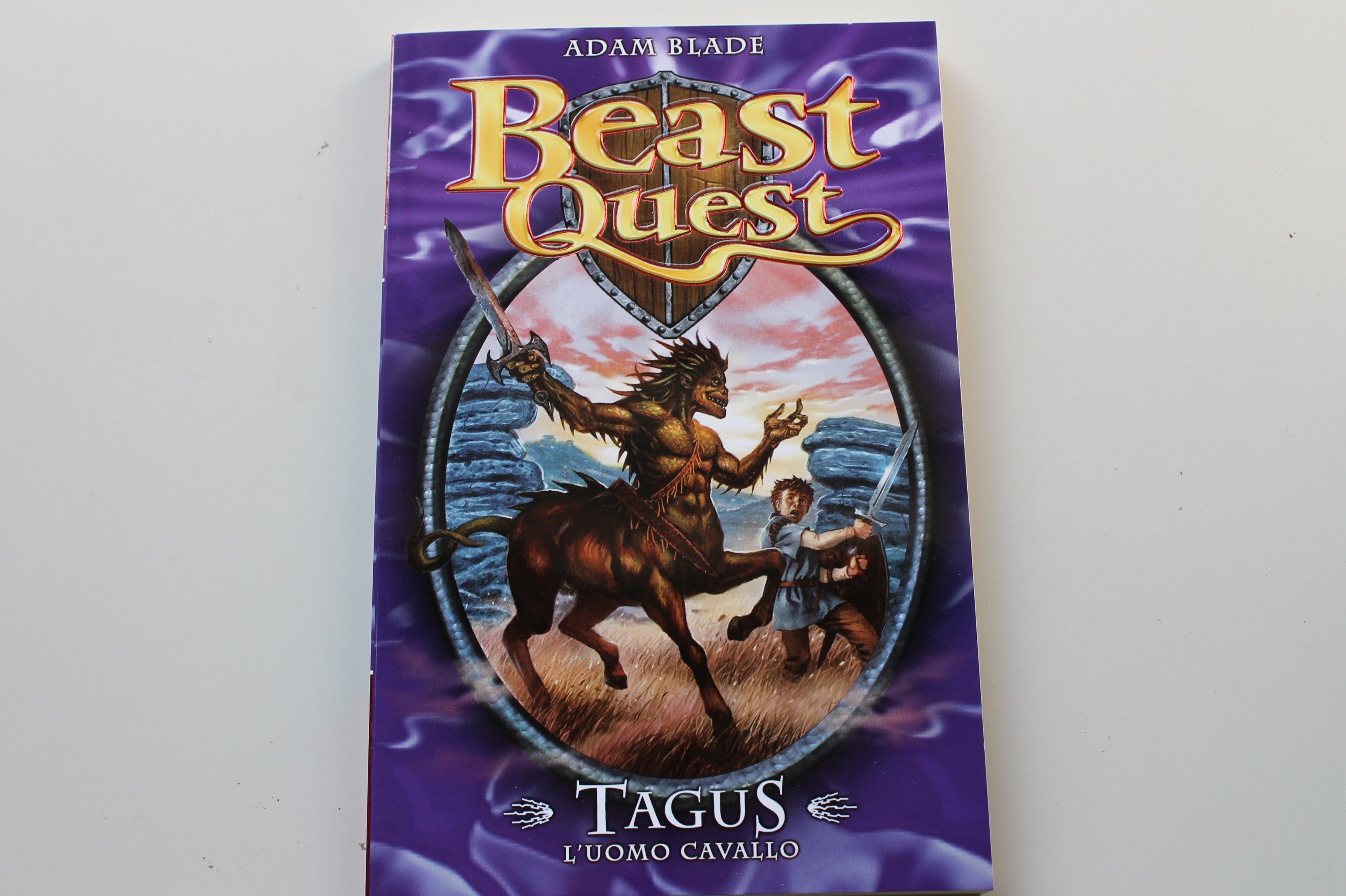BEAST QUEST, ADAM BLADE, N.4 TAGUS L'UOMO CAVALLO, LA GAZZETTA DELLO SPORT