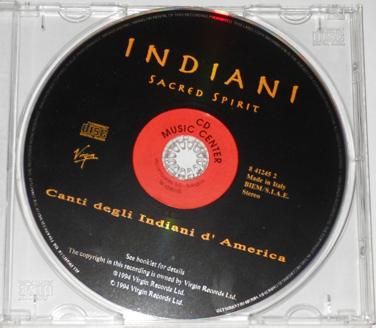 Sacred Spirit, Indiani