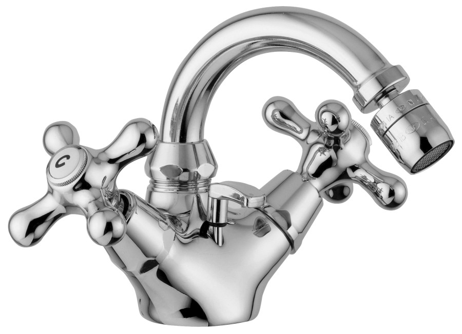 IRIS Gruppo monoforo bidet girevole Scarico Automatico 1' 1/4