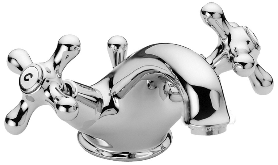 IRIS Gruppo monoblocco lavabo RETRO' Scarico Automatico 1' 1/4