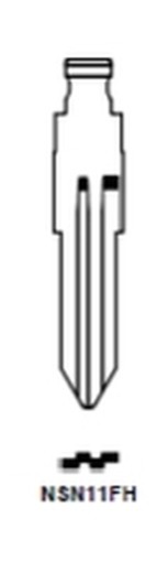 PEZZI 5-INSERTI SILCA FLIP NSN11 FH