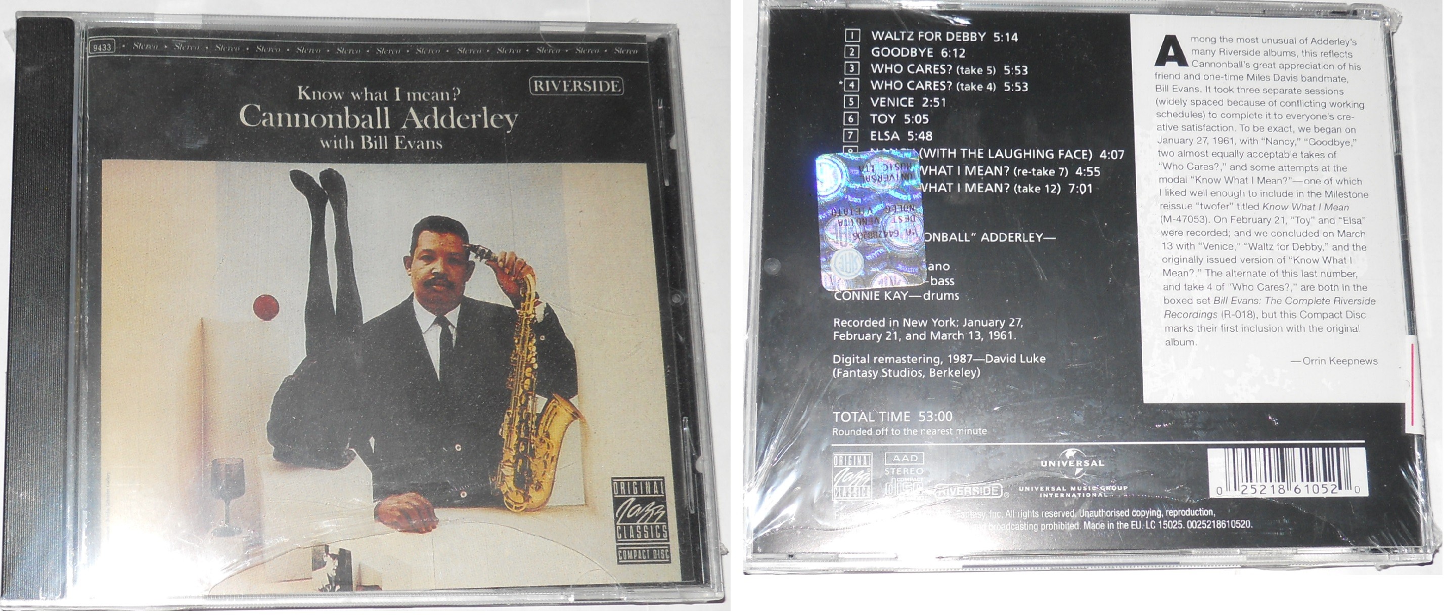 Cannonball Adderley, Bill Evans  - Know What I Mean? 