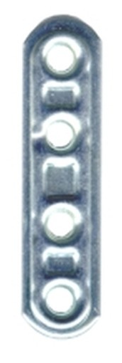 PEZZI 100-LASTRINE ZINCATE 163/10 4 FORI