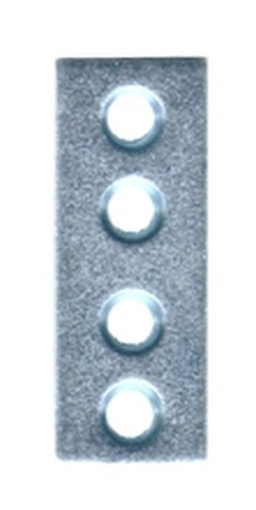 PEZZI 100-LASTRINE ZINCATE 165/ 4 4 FORI