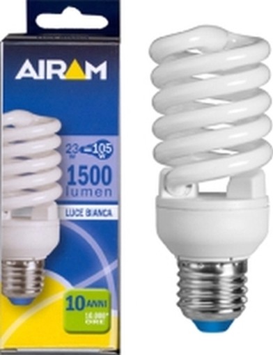 AIRAM LAMPADE LAMPADINE RISPARMIO ENERGETICO ECO 4000 E27 EL.C 15W