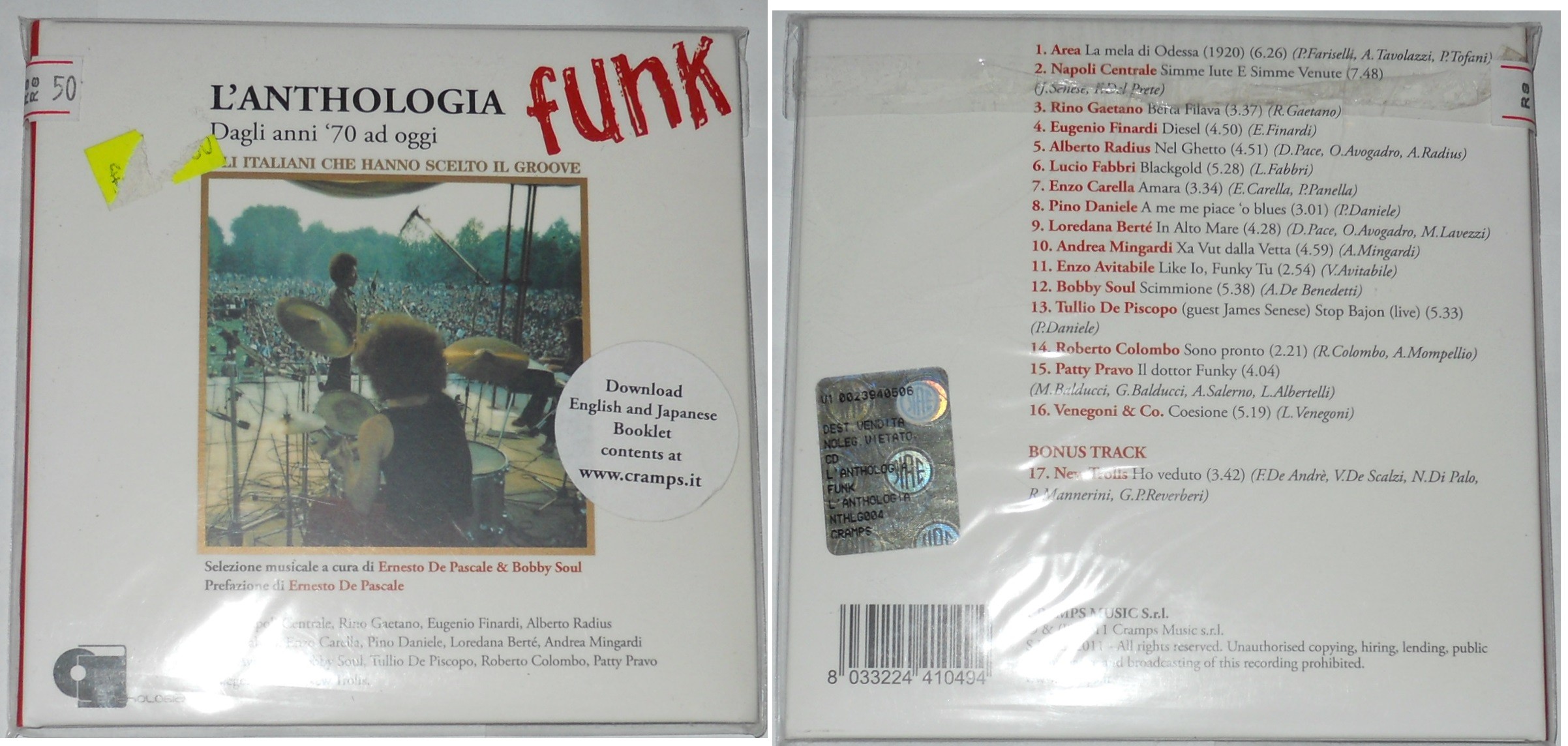 L'anthologia Funk Degli Anni 70 ad oggi. Gli Italiani Che Hanno Scelto Il Groove