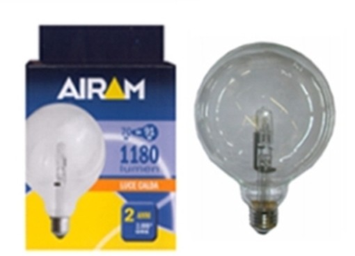 AIRAM LAMPADE LAMPADINE ALOGENE E27 GLOBO D.125 42W