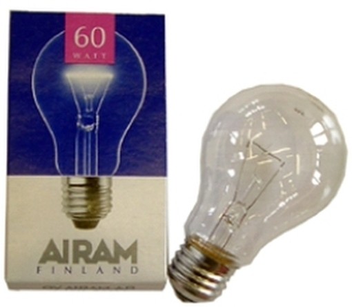 PEZZI 10-LAMPADINE AIRAM E27 24 VOLT CHIARE 60W