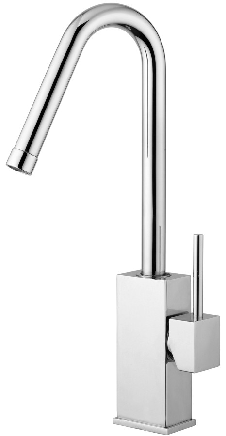 LEVEL Miscelatore lavabo girevole Scarico Automatico 1'1/4 con tonda leva Asta