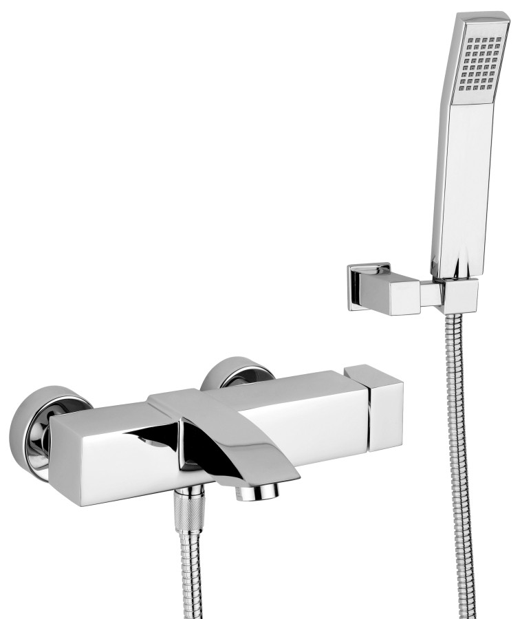 LEVEL Miscelatore vasca con duplex leva Cubo