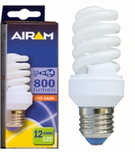 AIRAM LAMPADE LAMPADINE RISPARMIO ENERGETICO ELC E27 ELEG.T2 20W