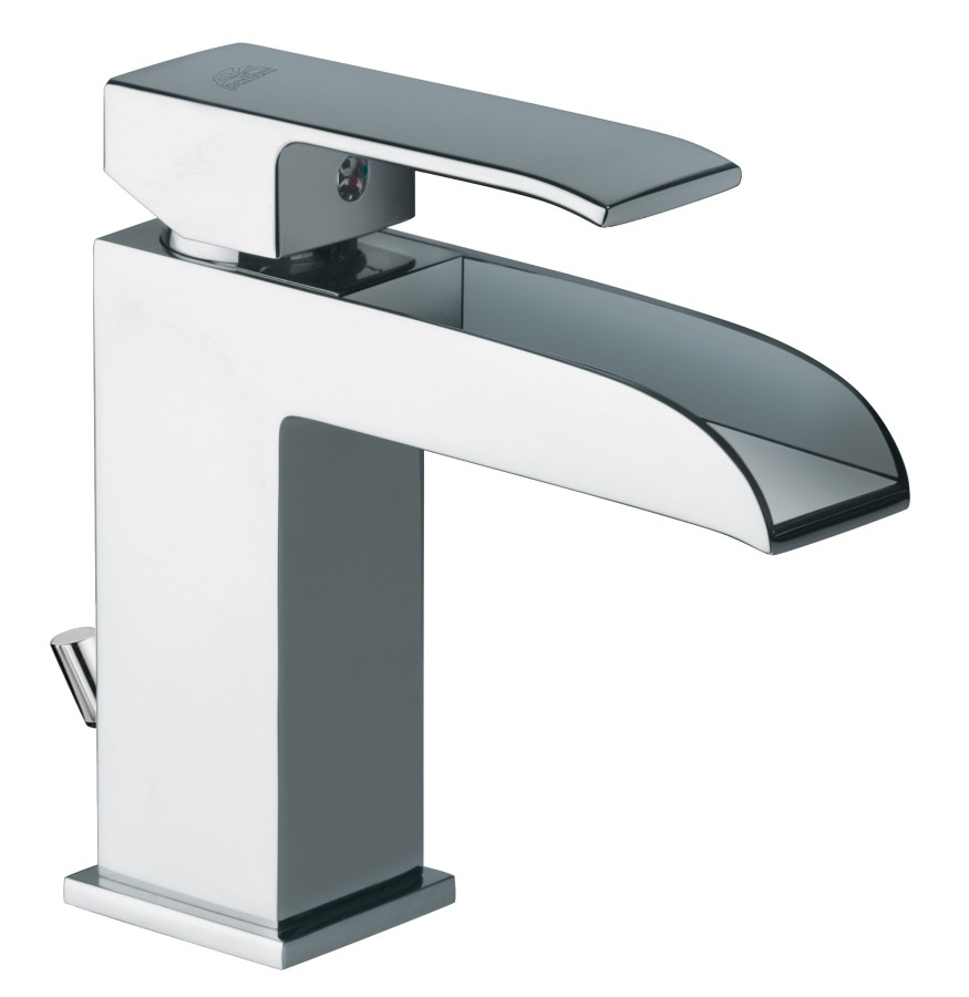 LEVEL Miscelatore lavabo Scarico Automatico 1 1/4 CASCATA leva Standard