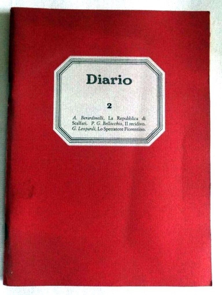 Diario. Rivista n. 2 anno I, Dicembre 1985,Piergiorgio Bellocchio, Alfonso Berardinelli,AA.VV